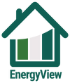 Energy View logo in green and grey